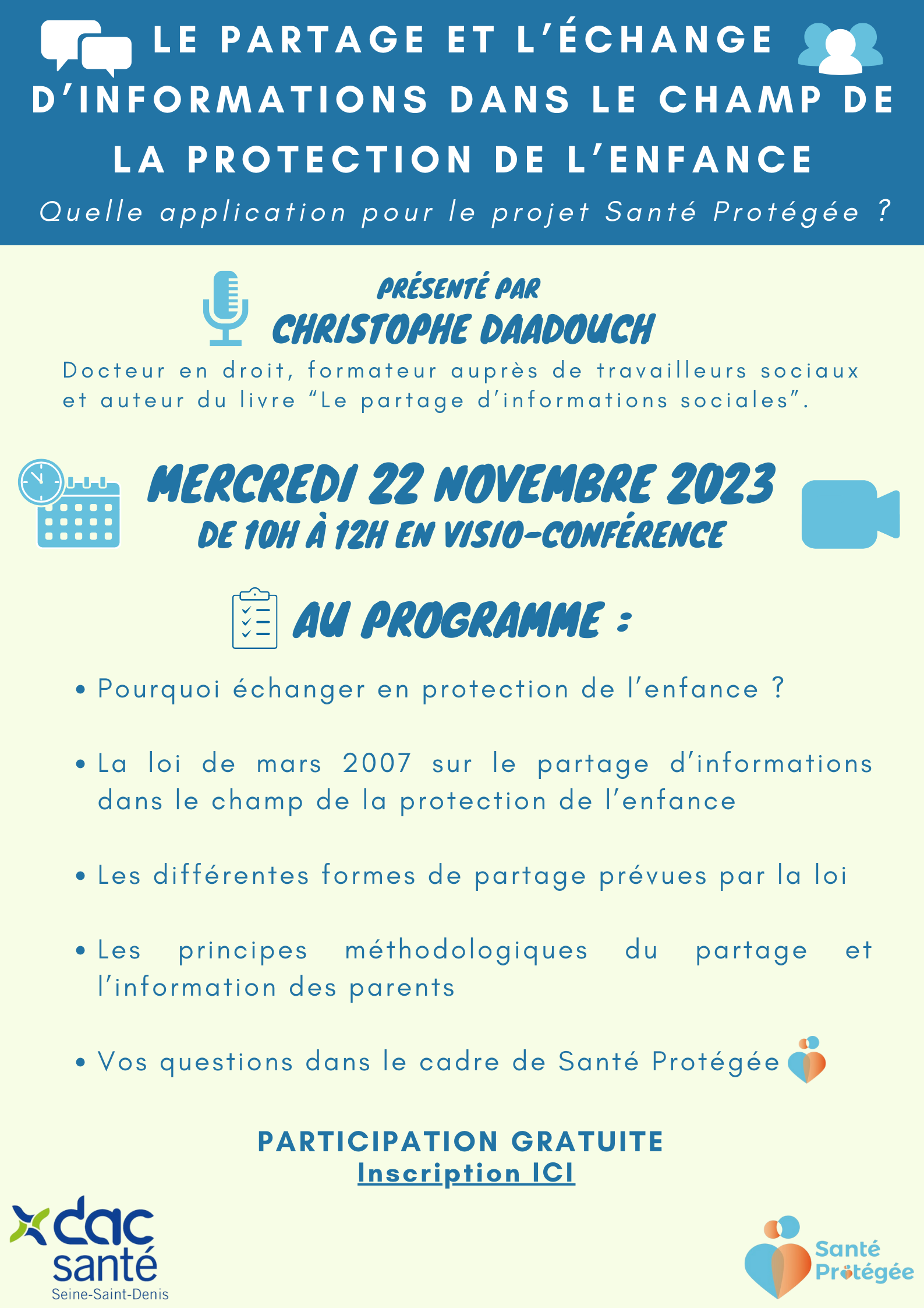 LE PARTAGE ET L’ÉCHANGE D’INFORMATIONS DANS LE CHAMP DE LA PROTECTION ...